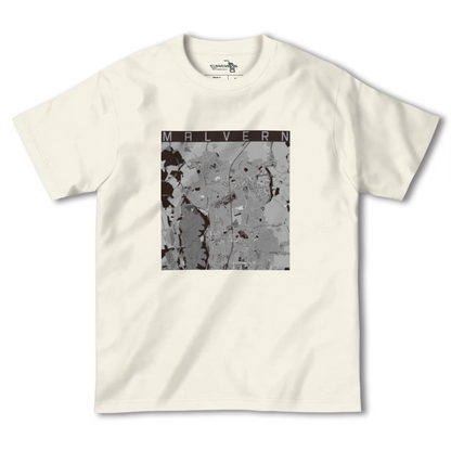 【マルバーン（イギリス）】地図柄ヘビーウェイトTシャツ