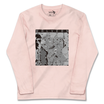 【マルバーン（イギリス）】地図柄ロングスリーブTシャツ