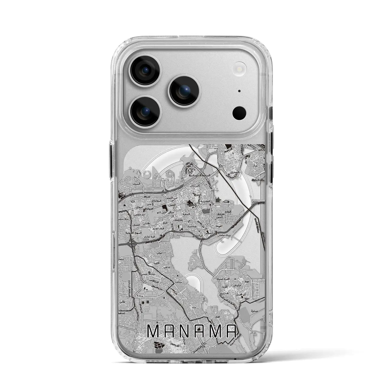 【マナーマ（バーレーン）】地図柄iPhoneケース（MagSafeタイプ）