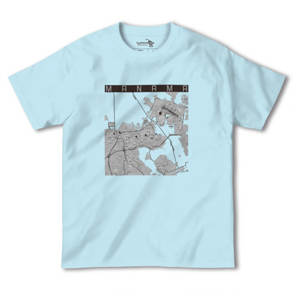 【マナーマ（バーレーン）】地図柄ヘビーウェイトTシャツ