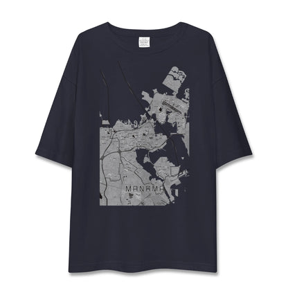 【マナーマ（バーレーン）】地図柄ビッグシルエットTシャツ