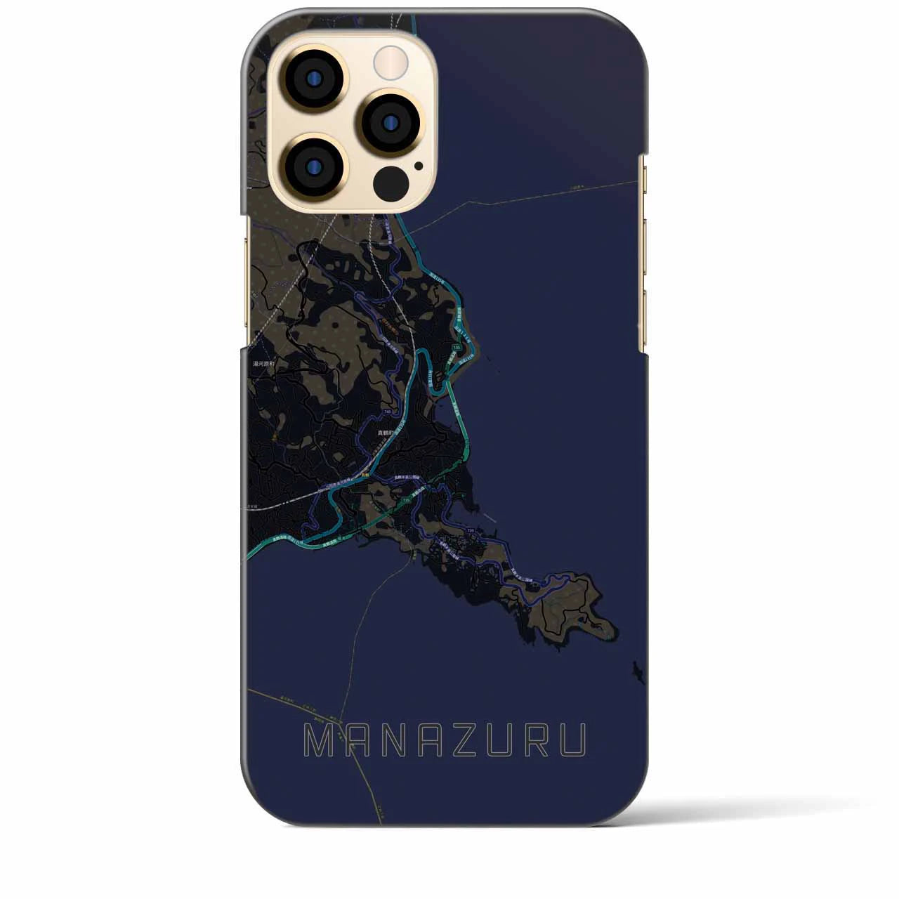 【真鶴（神奈川県）】地図柄iPhoneケース（バックカバータイプ）