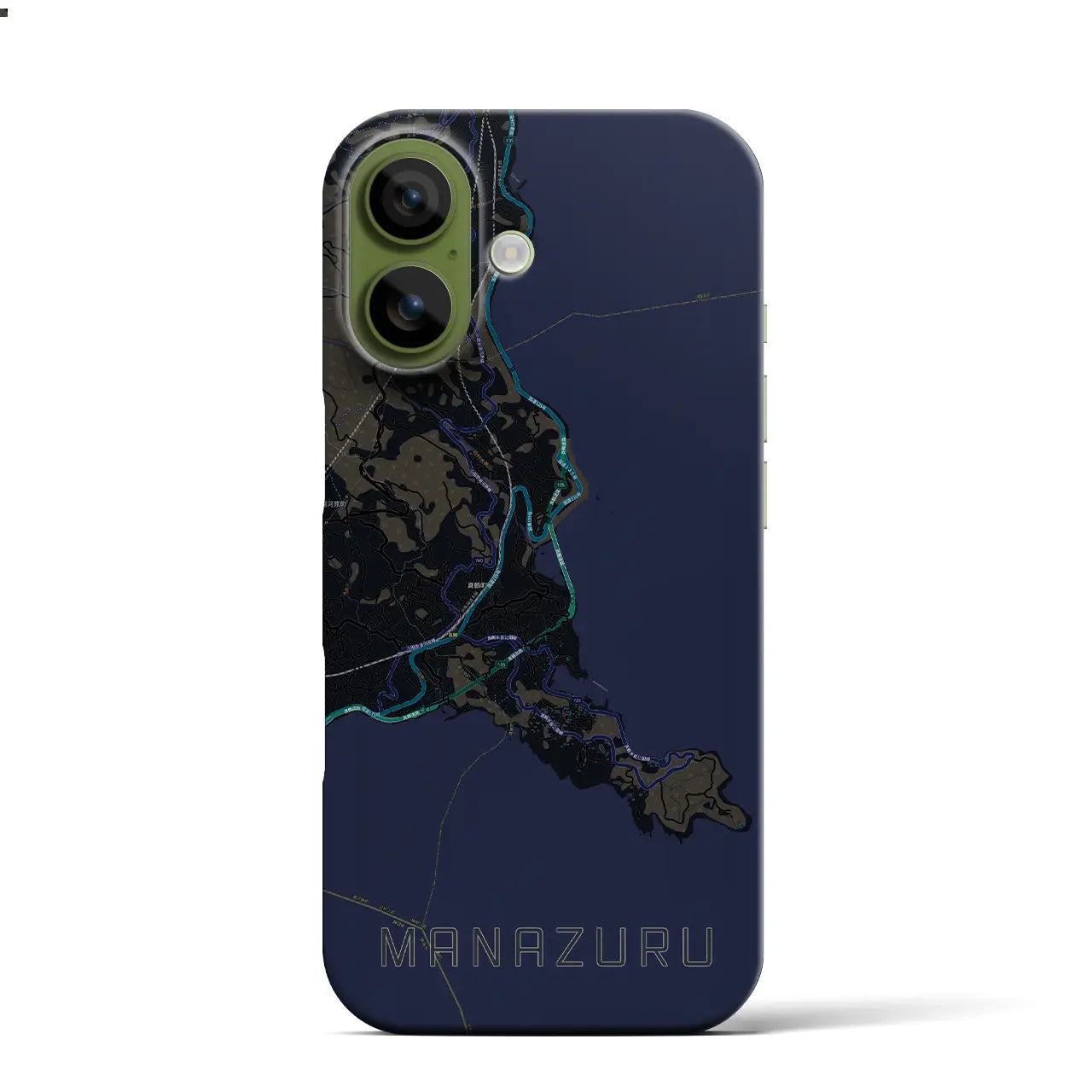 【真鶴（神奈川県）】地図柄iPhoneケース（バックカバータイプ）