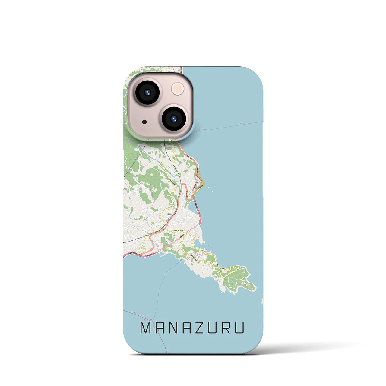 【真鶴（神奈川県）】地図柄iPhoneケース（バックカバータイプ）