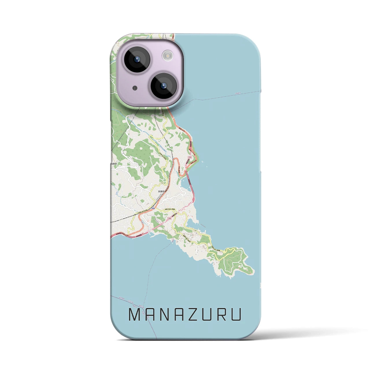 【真鶴（神奈川県）】地図柄iPhoneケース（バックカバータイプ）
