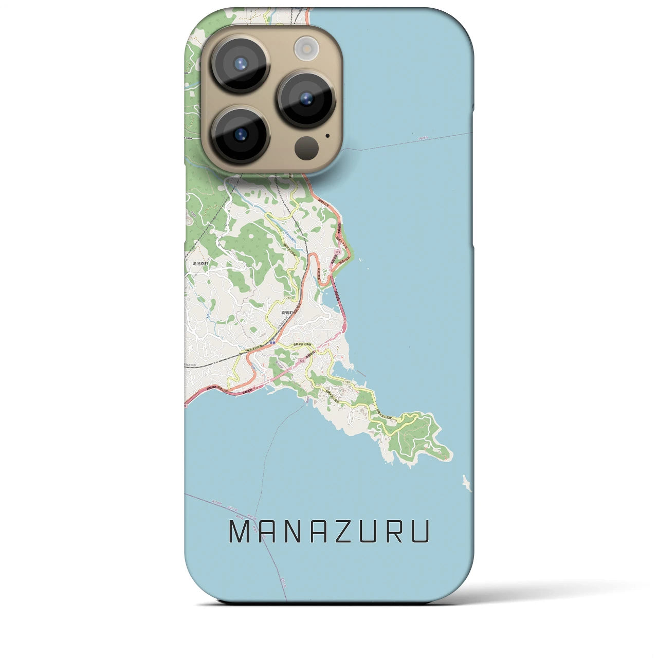 【真鶴（神奈川県）】地図柄iPhoneケース（バックカバータイプ）