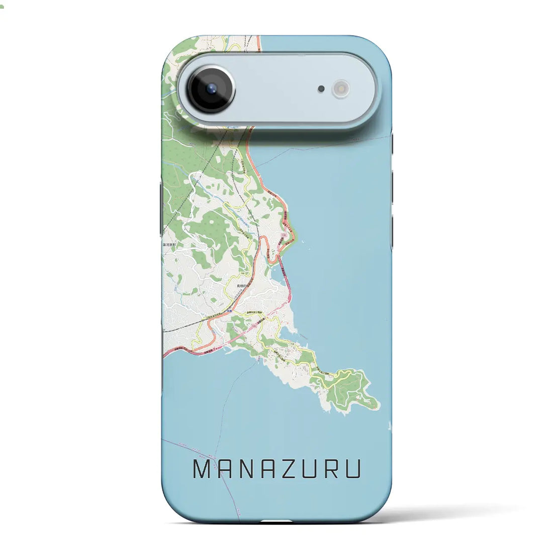 【真鶴(神奈川県)】地図柄iPhoneケース(バックカバータイプ)ナチュラル・iPhone 17 Pro Max 用