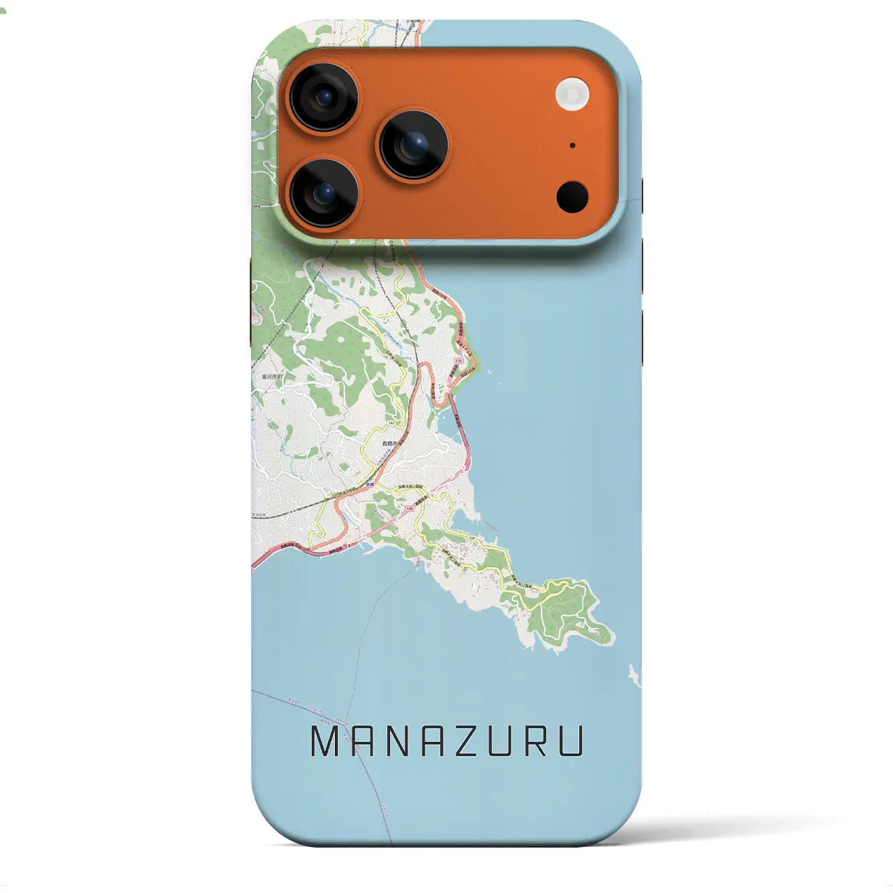 【真鶴（神奈川県）】地図柄iPhoneケース（バックカバータイプ）