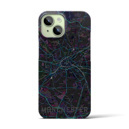 【マンチェスター（イギリス）】地図柄iPhoneケース（バックカバータイプ）