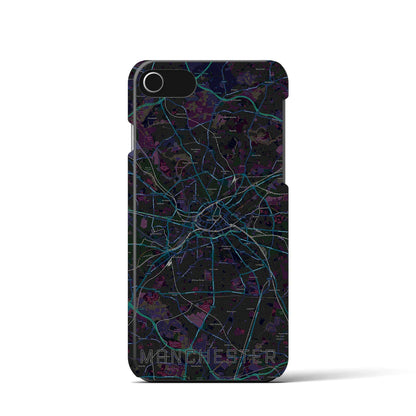 【マンチェスター（イギリス）】地図柄iPhoneケース（バックカバータイプ）