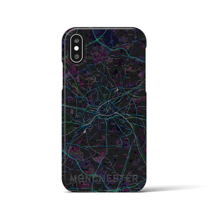【マンチェスター（イギリス）】地図柄iPhoneケース（バックカバータイプ）