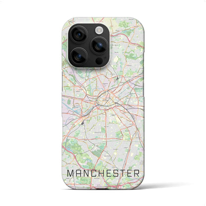 【マンチェスター（イギリス）】地図柄iPhoneケース（バックカバータイプ）