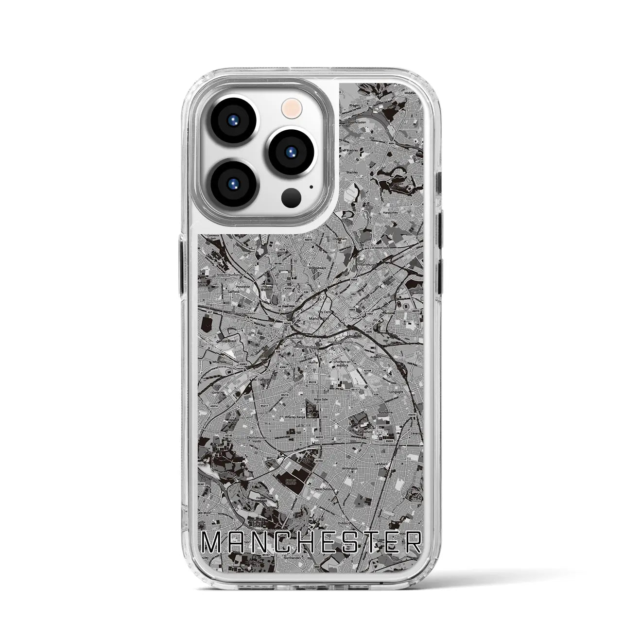 【マンチェスター（イギリス）】地図柄iPhoneケース（MagSafeタイプ）