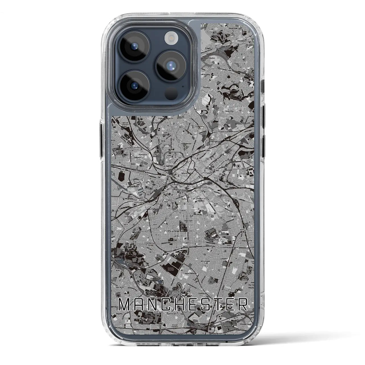 【マンチェスター（イギリス）】地図柄iPhoneケース（MagSafeタイプ）