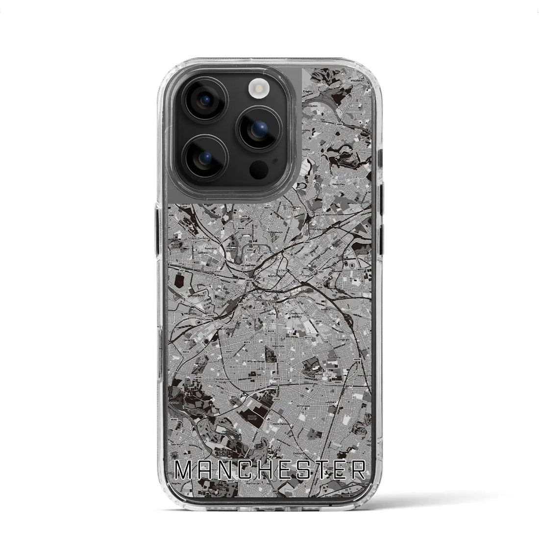 【マンチェスター（イギリス）】地図柄iPhoneケース（MagSafeタイプ）