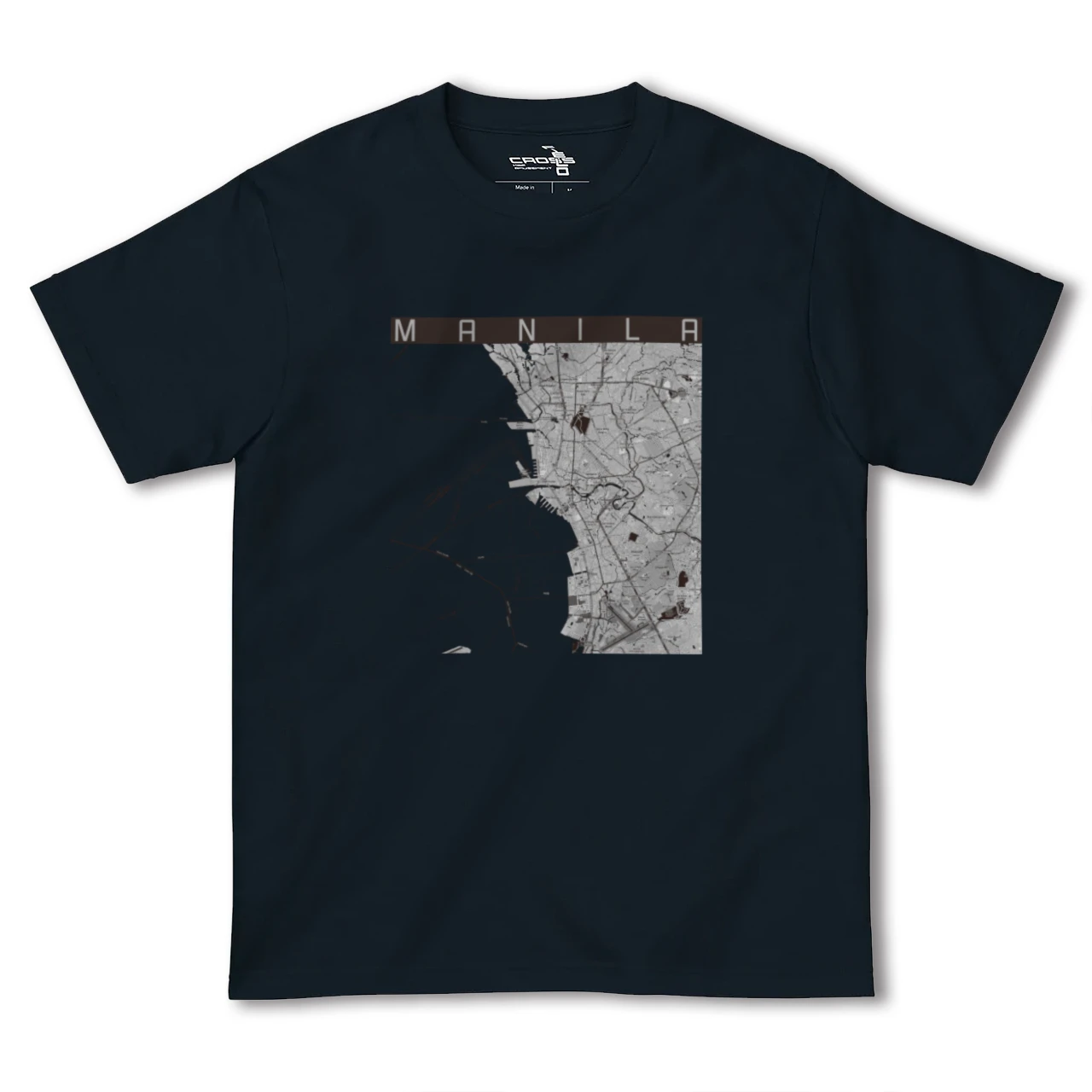 【マニラ（フィリピン）】地図柄ヘビーウェイトTシャツ