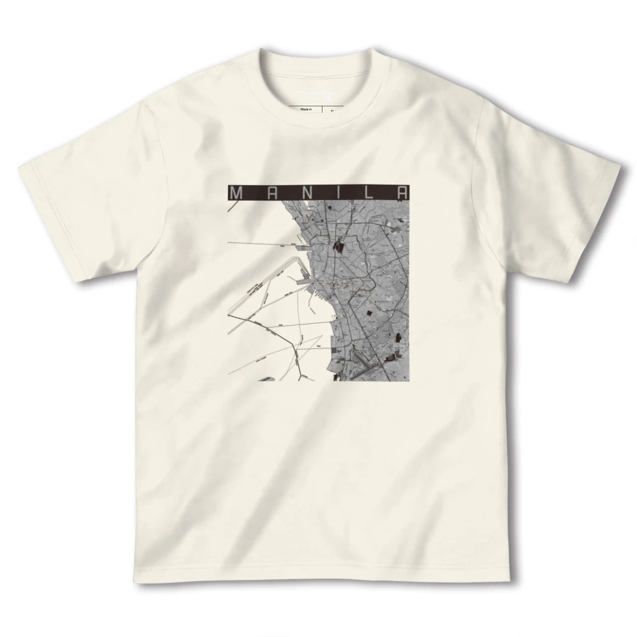 【マニラ（フィリピン）】地図柄ヘビーウェイトTシャツ