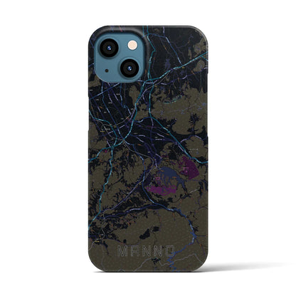 【まんのう（香川県）】地図柄iPhoneケース（バックカバータイプ）