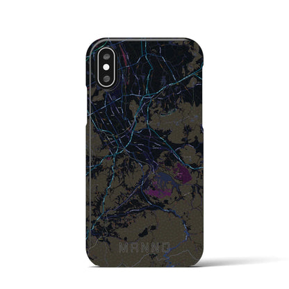 【まんのう（香川県）】地図柄iPhoneケース（バックカバータイプ）