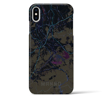 【まんのう（香川県）】地図柄iPhoneケース（バックカバータイプ）