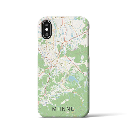 【まんのう（香川県）】地図柄iPhoneケース（バックカバータイプ）