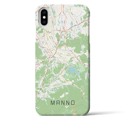 【まんのう（香川県）】地図柄iPhoneケース（バックカバータイプ）