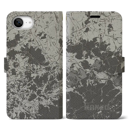 【まんのう（香川県）】地図柄iPhoneケース（手帳タイプ）