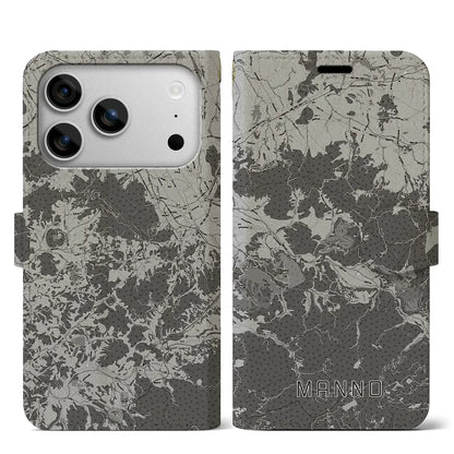 【まんのう（香川県）】地図柄iPhoneケース（手帳タイプ）