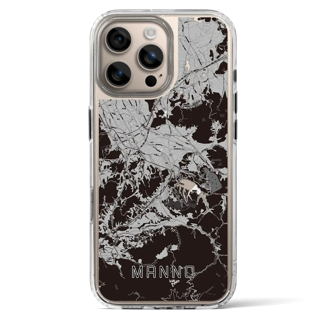 【まんのう（香川県）】地図柄iPhoneケース（MagSafeタイプ）