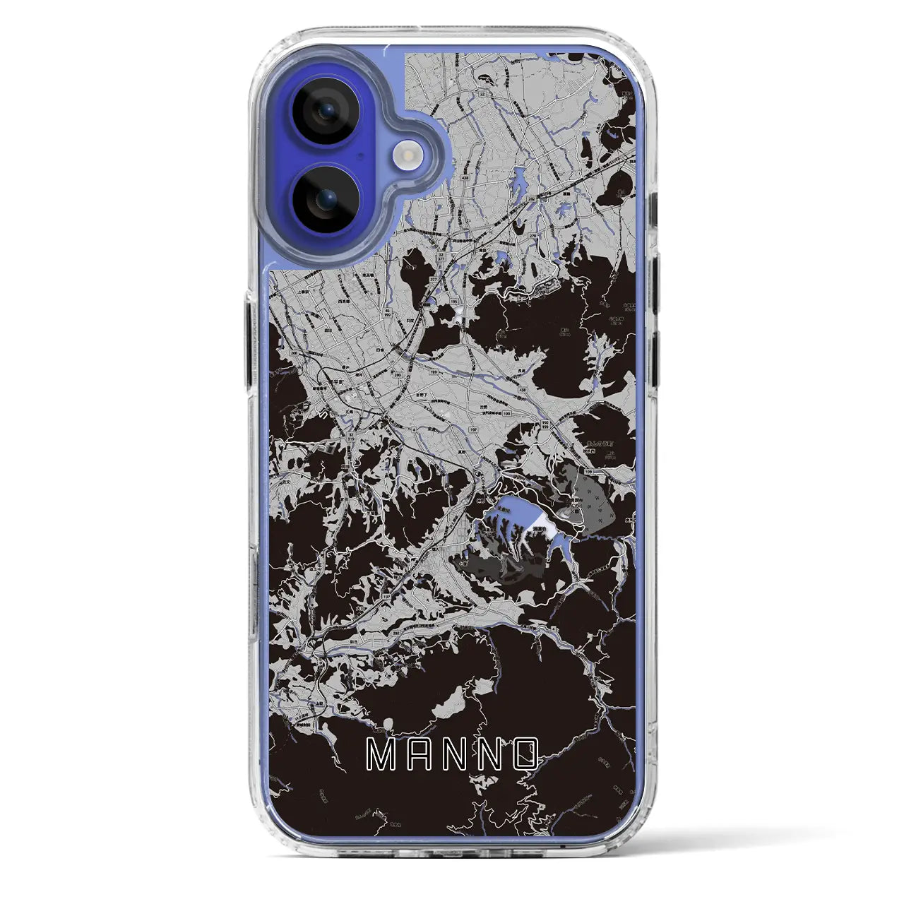 【まんのう（香川県）】地図柄iPhoneケース（MagSafeタイプ）