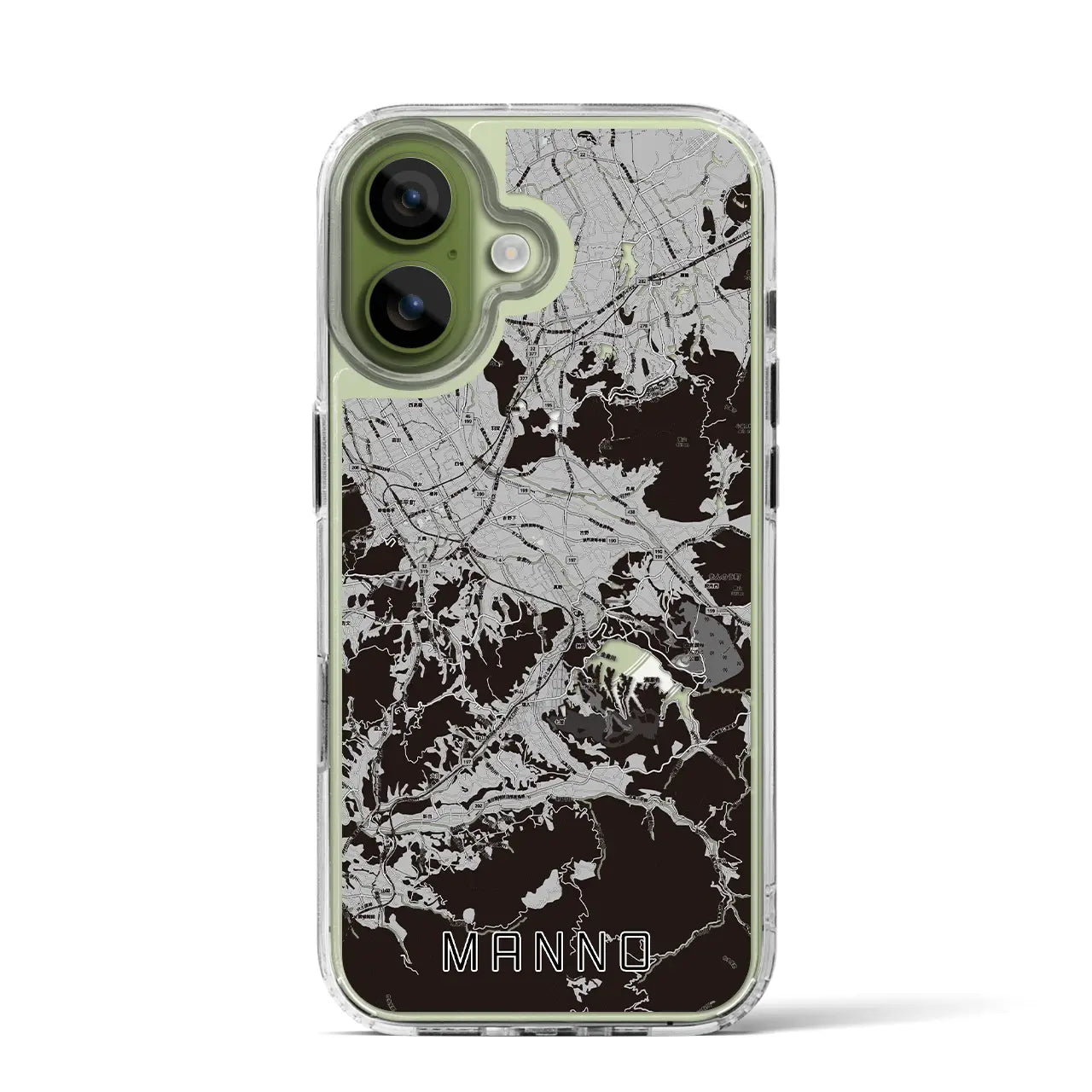 【まんのう（香川県）】地図柄iPhoneケース（MagSafeタイプ）