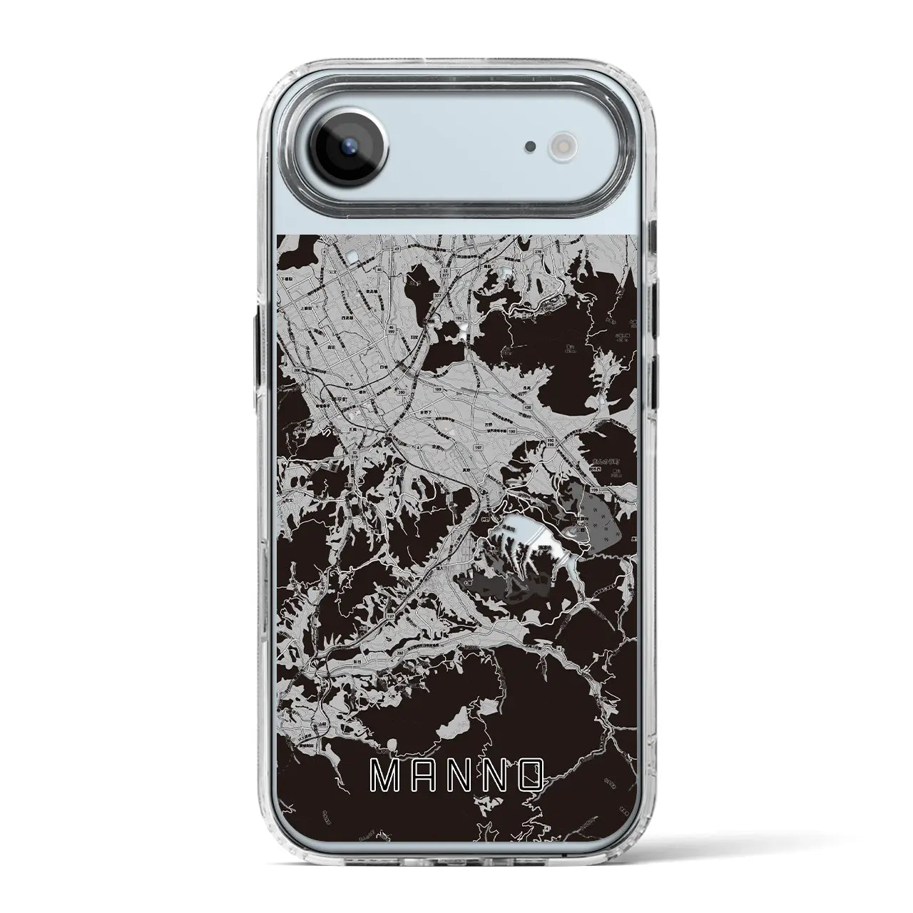 【まんのう（香川県）】地図柄iPhoneケース（MagSafeタイプ）