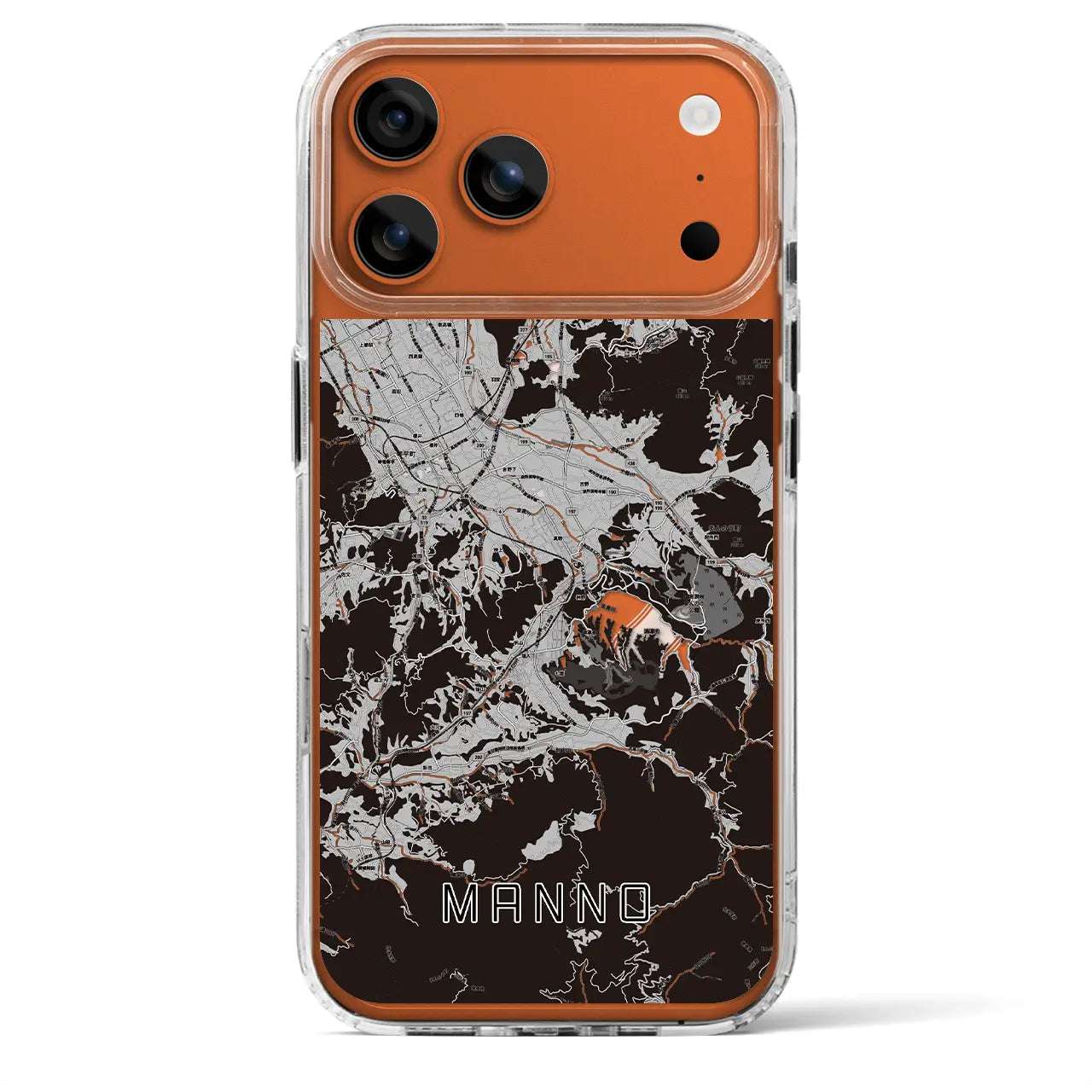 【まんのう（香川県）】地図柄iPhoneケース（MagSafeタイプ）