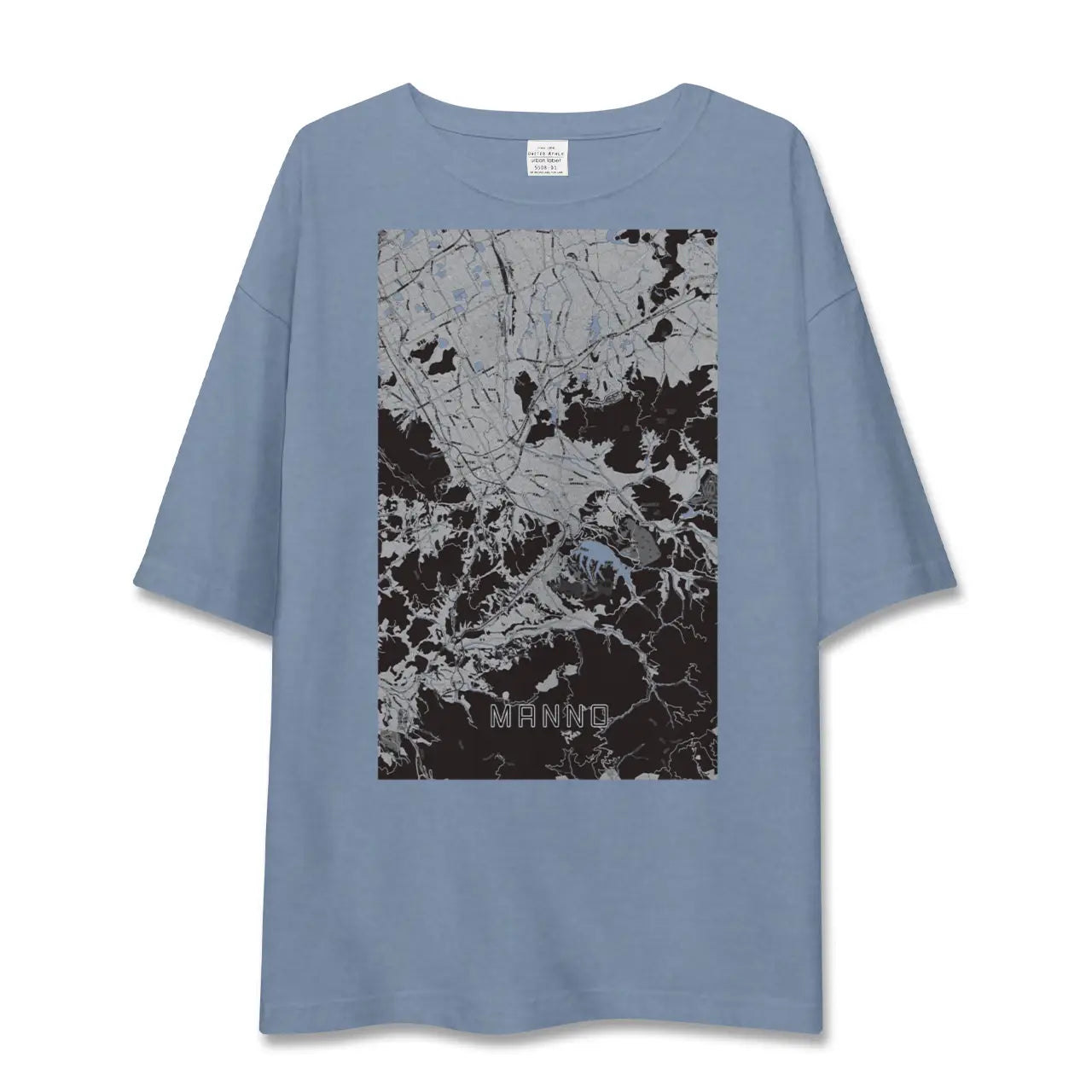 【まんのう（香川県）】地図柄ビッグシルエットTシャツ