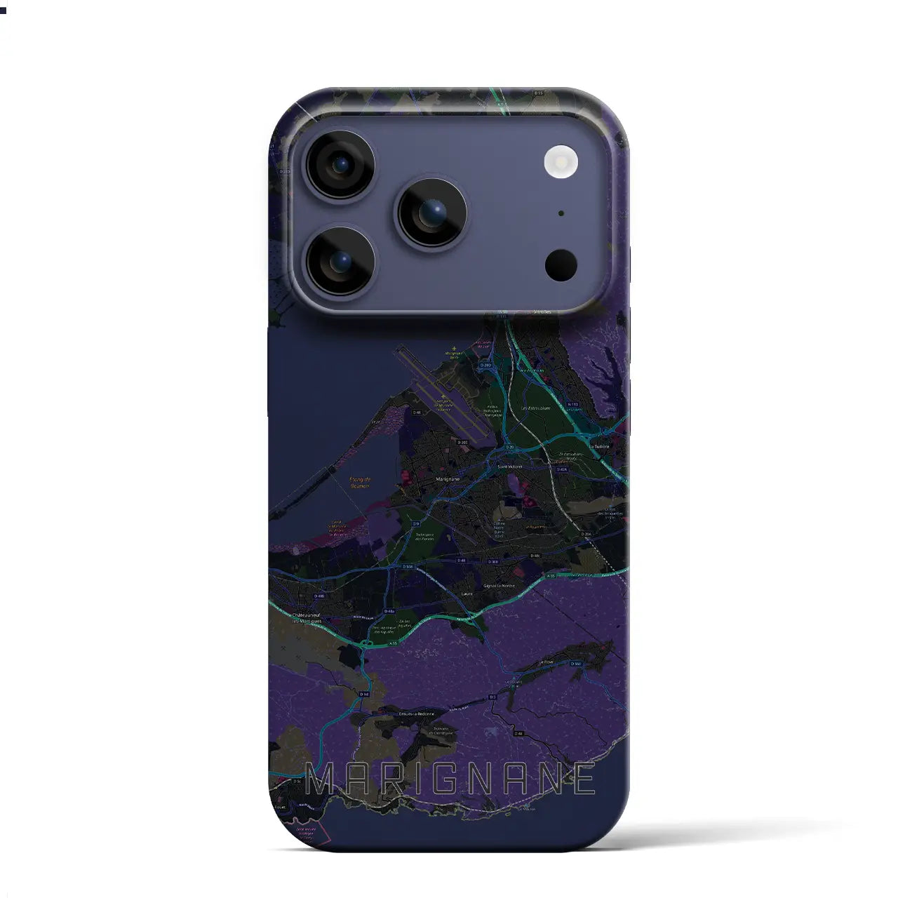 【マリニャーヌ（フランス）】地図柄iPhoneケース（バックカバータイプ）