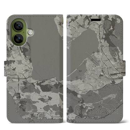 【マリニャーヌ（フランス）】地図柄iPhoneケース（手帳タイプ）