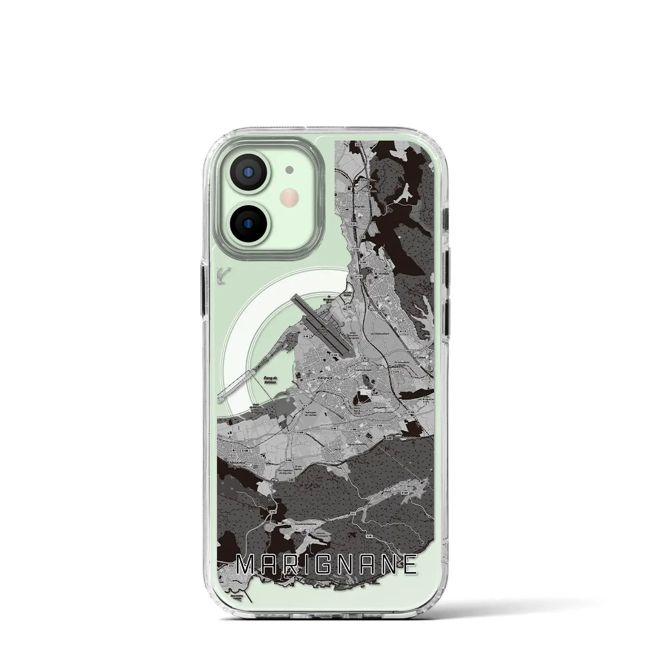 【マリニャーヌ（フランス）】地図柄iPhoneケース（MagSafeタイプ）
