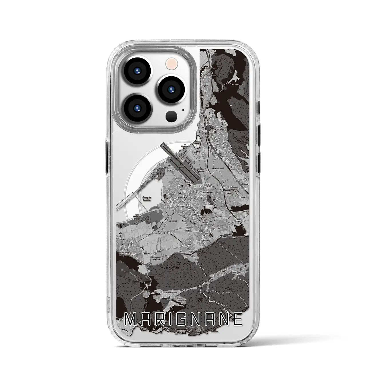 【マリニャーヌ（フランス）】地図柄iPhoneケース（MagSafeタイプ）