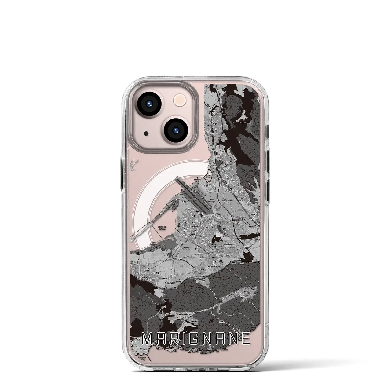 【マリニャーヌ（フランス）】地図柄iPhoneケース（MagSafeタイプ）