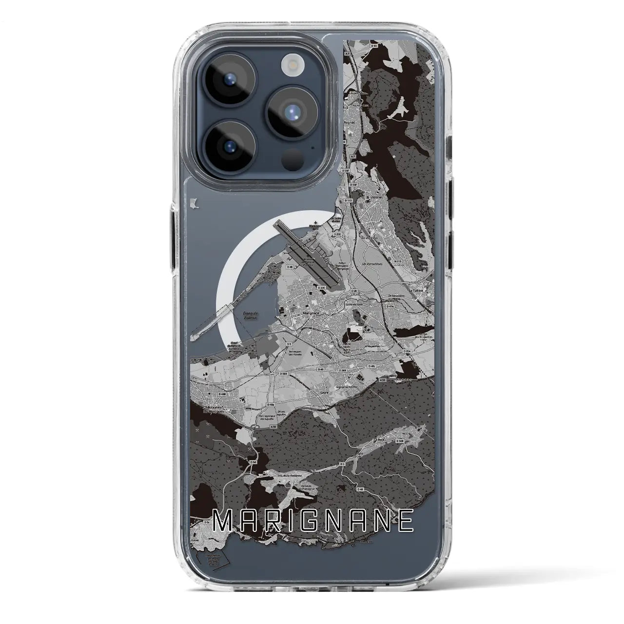 【マリニャーヌ（フランス）】地図柄iPhoneケース（MagSafeタイプ）