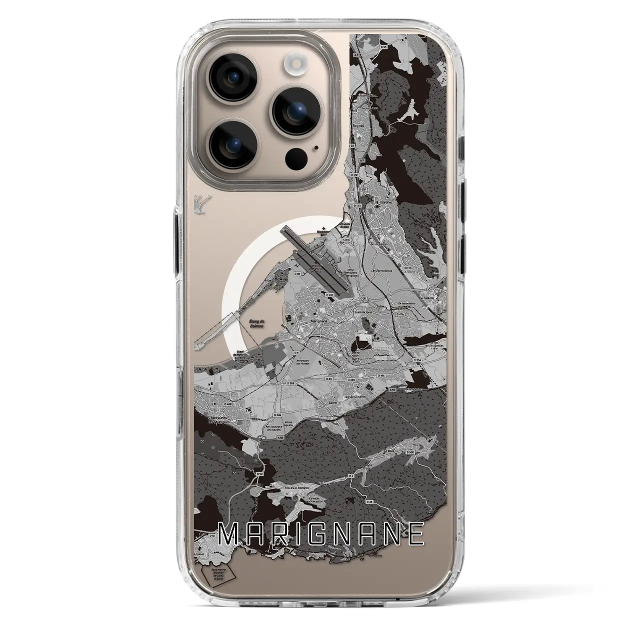 【マリニャーヌ（フランス）】地図柄iPhoneケース（MagSafeタイプ）