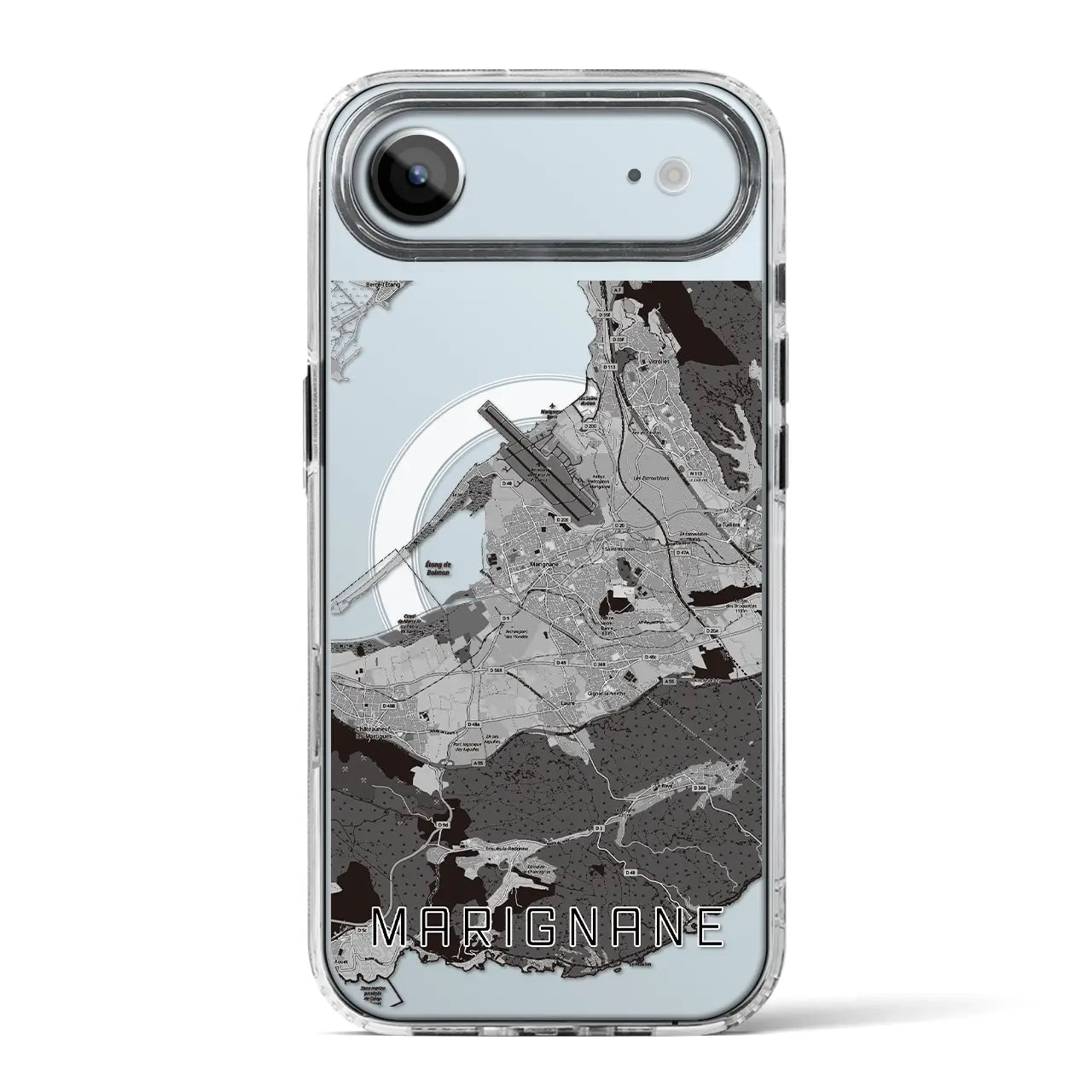 【マリニャーヌ（フランス）】地図柄iPhoneケース（MagSafeタイプ）