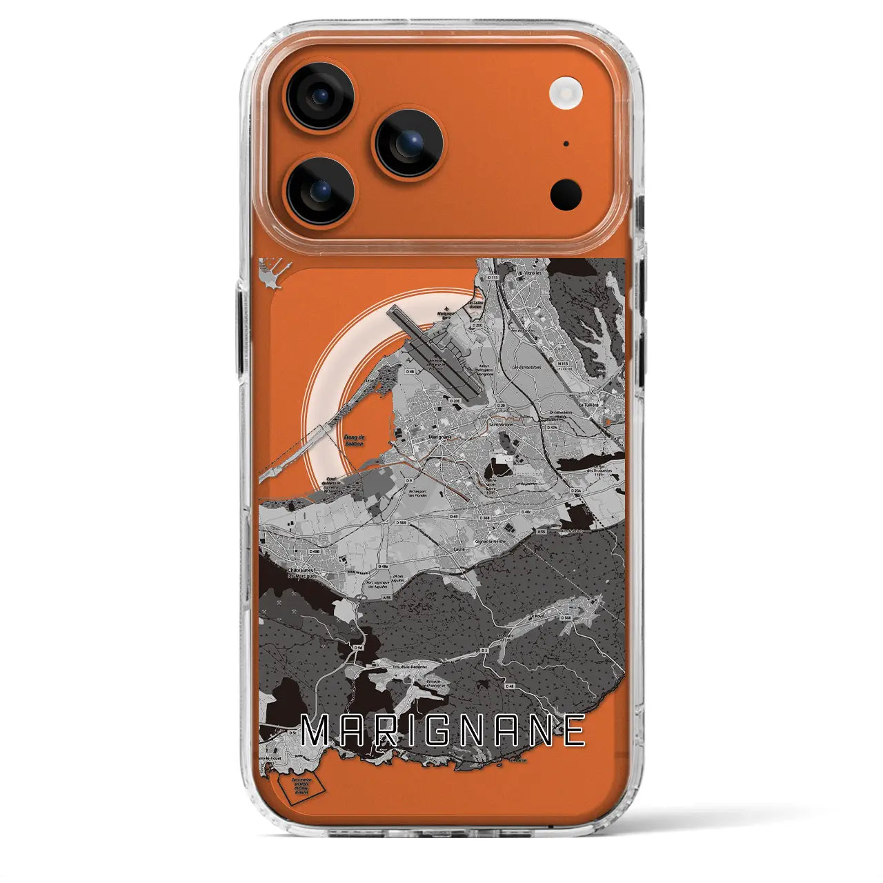 【マリニャーヌ（フランス）】地図柄iPhoneケース（MagSafeタイプ）