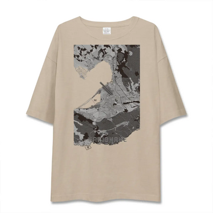 【マリニャーヌ（フランス）】地図柄ビッグシルエットTシャツ