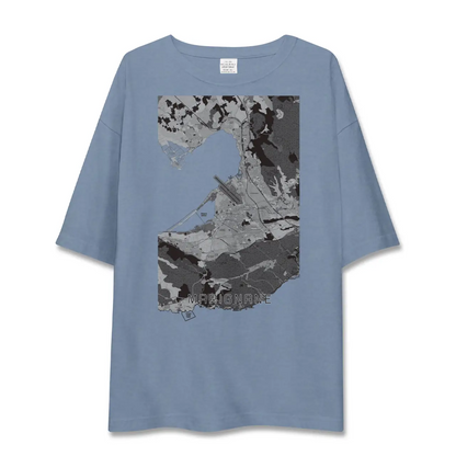 【マリニャーヌ（フランス）】地図柄ビッグシルエットTシャツ