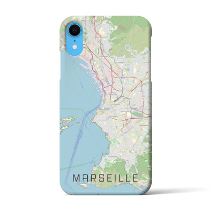 【マルセイユ（フランス）】地図柄iPhoneケース（バックカバータイプ）