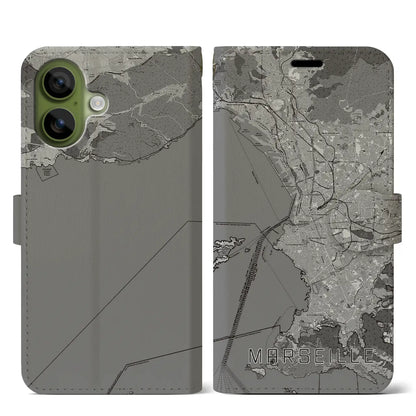 【マルセイユ（フランス）】地図柄iPhoneケース（手帳タイプ）