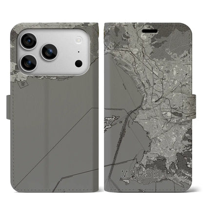 【マルセイユ（フランス）】地図柄iPhoneケース（手帳タイプ）