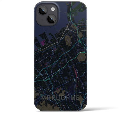 【丸亀（香川県）】地図柄iPhoneケース（バックカバータイプ）