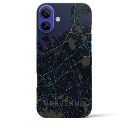 【丸亀（香川県）】地図柄iPhoneケース（バックカバータイプ）